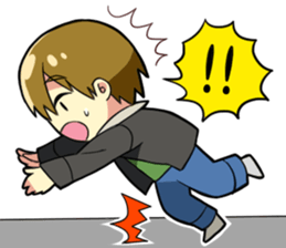 Fight! The Unlucky Modest Boy sticker #4267022