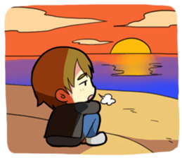 Fight! The Unlucky Modest Boy sticker #4267024