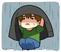 Fight! The Unlucky Modest Boy sticker #4267026