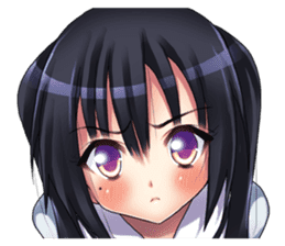 sticker of moe moe schoolgirl sticker #4268060