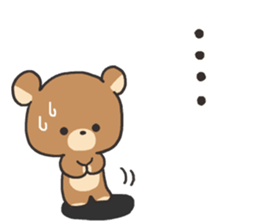 Bear sticker of greetings sticker #4268234