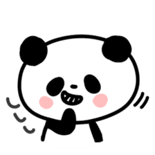 Fluffy panda sticker #4268575