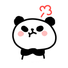 Fluffy panda sticker #4268589