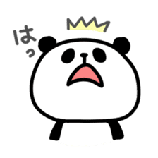 Fluffy panda sticker #4268591