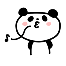 Fluffy panda sticker #4268596