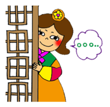 Hanako's Korean stamp sticker #4269379