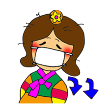 Hanako's Korean stamp sticker #4269391