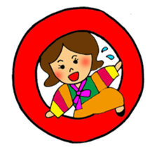 Hanako's Korean stamp sticker #4269397