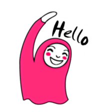 Hijab girl Zukinchan (English) sticker #4269520