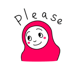 Hijab girl Zukinchan (English) sticker #4269532