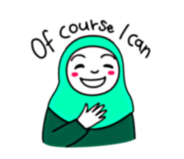 Hijab girl Zukinchan (English) sticker #4269537