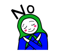 Hijab girl Zukinchan (English) sticker #4269542