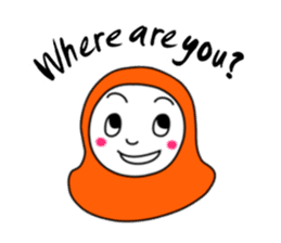 Hijab girl Zukinchan (English) sticker #4269548