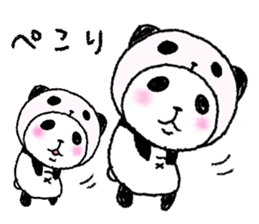 Panda in panda 6 sticker #4270791