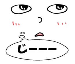 Face & Speech balloon sticker #4271286