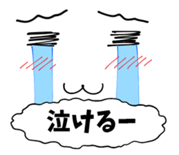 Face & Speech balloon sticker #4271307