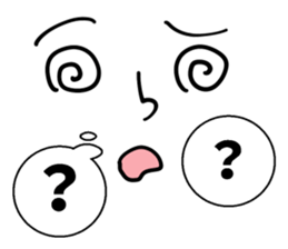 Face & Speech balloon sticker #4271312