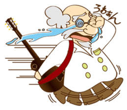 Guitar Hakase and Rokugen Kanade sticker #4274148