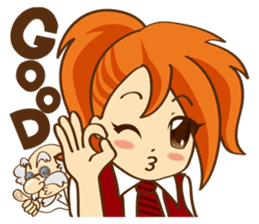 Guitar Hakase and Rokugen Kanade sticker #4274157