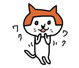 okappa cat sticker #4275025