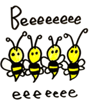 Mitsubacci-Honey Bee- sticker #4275452