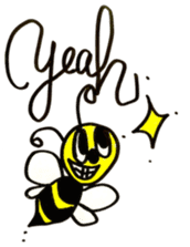 Mitsubacci-Honey Bee- sticker #4275456