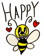 Mitsubacci-Honey Bee- sticker #4275459
