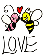 Mitsubacci-Honey Bee- sticker #4275469