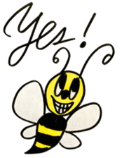 Mitsubacci-Honey Bee- sticker #4275473
