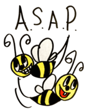 Mitsubacci-Honey Bee- sticker #4275479