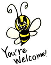 Mitsubacci-Honey Bee- sticker #4275483