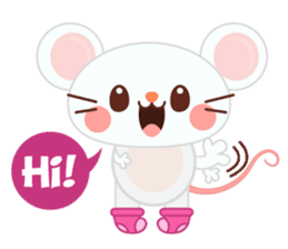 Mosi the little mouse sticker #4276048