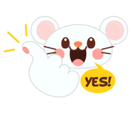 Mosi the little mouse sticker #4276062