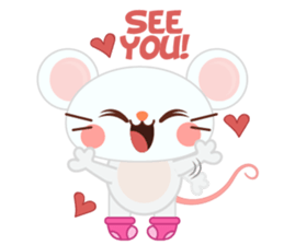 Mosi the little mouse sticker #4276073