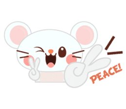 Mosi the little mouse sticker #4276079