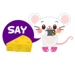 Mosi the little mouse sticker #4276085