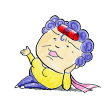 Hello from Dotonbori! THE Osaka aunt!! sticker #4277268