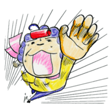 Hello from Dotonbori! THE Osaka aunt!! sticker #4277271