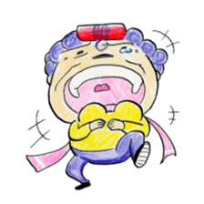 Hello from Dotonbori! THE Osaka aunt!! sticker #4277273