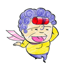 Hello from Dotonbori! THE Osaka aunt!! sticker #4277276