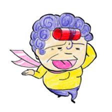 Hello from Dotonbori! THE Osaka aunt!! sticker #4277276