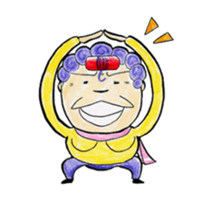 Hello from Dotonbori! THE Osaka aunt!! sticker #4277285