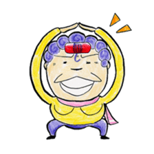 Hello from Dotonbori! THE Osaka aunt!! sticker #4277285