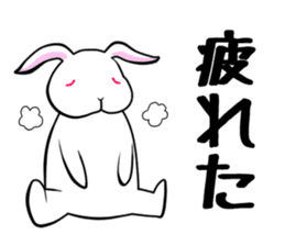 positive rabbit negative rabbit sticker #4278214