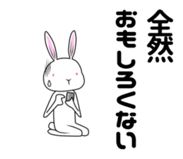 positive rabbit negative rabbit sticker #4278225