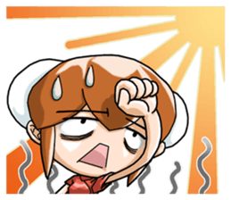 interesting Chinese girl sticker #4279259