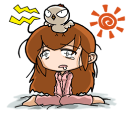 interesting Chinese girl sticker #4279262