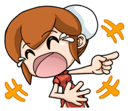 interesting Chinese girl sticker #4279268