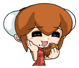 interesting Chinese girl sticker #4279274