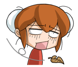 interesting Chinese girl sticker #4279282